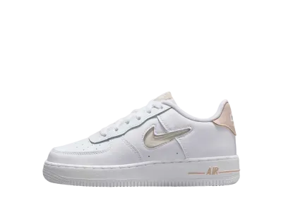 Nike GS Air Force 1 Low Jewel "White/Pale Tan"