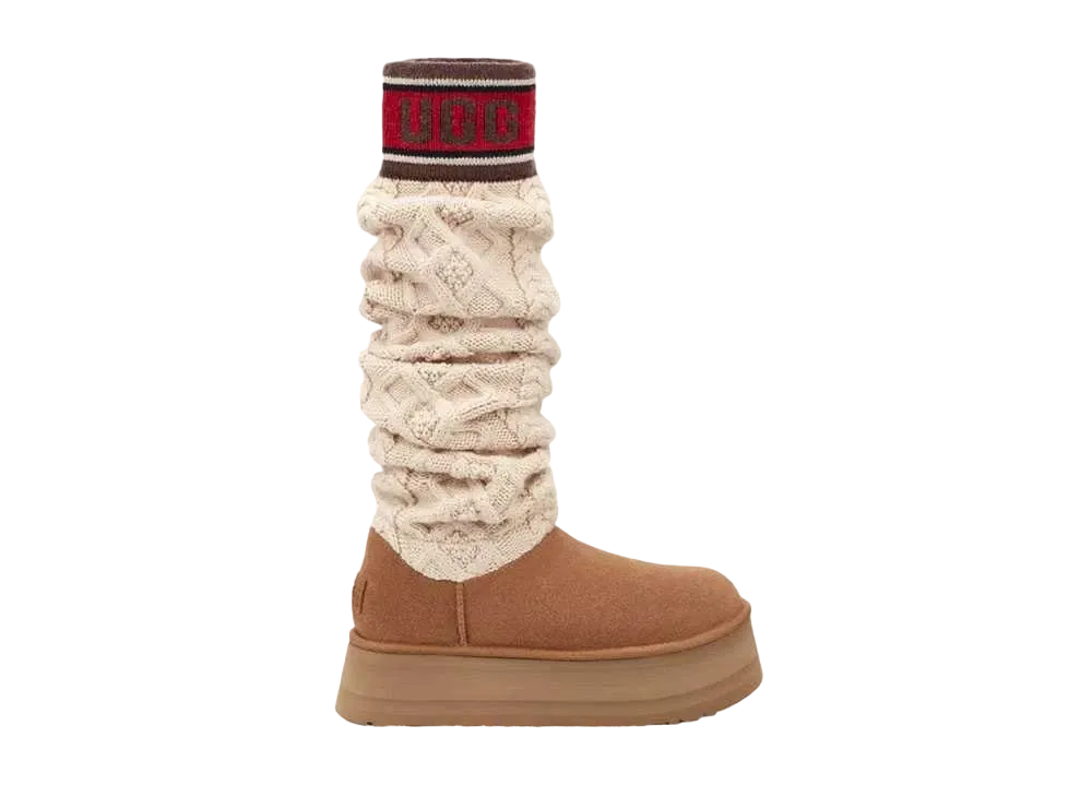 アグ ウィメンズ クラシック セーター レター トール "チェストナット"