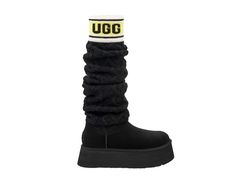 アグ ウィメンズ クラシック セーター レター トール "ブラック"