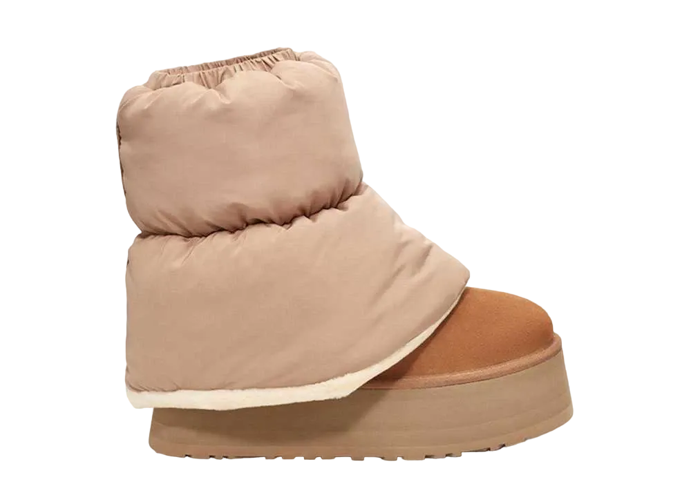 アグ ウィメンズ クラシック ミニ ディッパー パファー "アンフォラ/チェスナット"