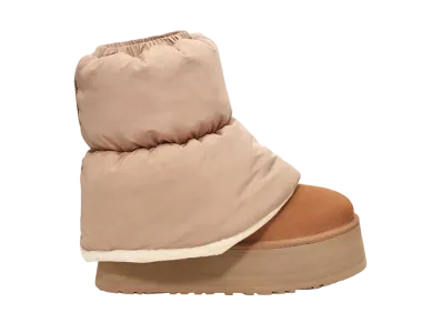 UGG Women's Classic Mini Dipper Puffer "Amphora/Chestnut"