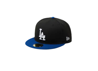 NEW ERA Powered by GORO NAKATSUGAWA (MIN-NANO) 59Fifty Los Angeles Dodgers Light Royal Visor "Black"