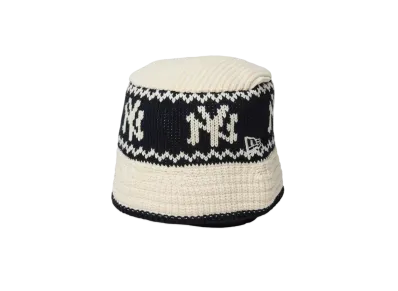 NEW ERA Powered by GORO NAKATSUGAWA (MIN-NANO) Knit Bucket New York Yankees "Chrome/Navy"