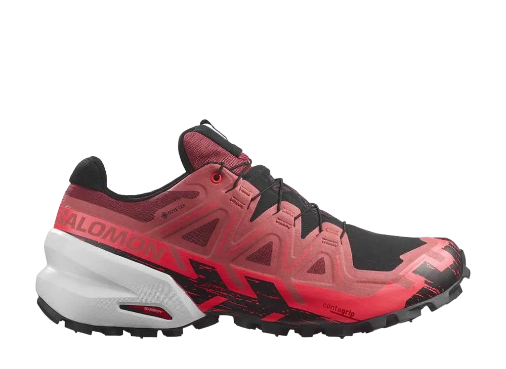 Salomon Spikecross 6 GORE-TEX "Cow Hide/Black/Neon Flame"