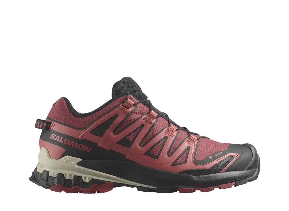 サロモン ウィメンズ XA プロ 3D V9 ゴアテックス "カウハイド/ブラック/フェードローズ"