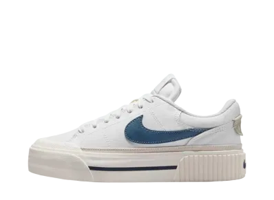 Nike Women's Court Legacy Lift "White/Light Ore Wood Brown/Sail/Defused Blue"