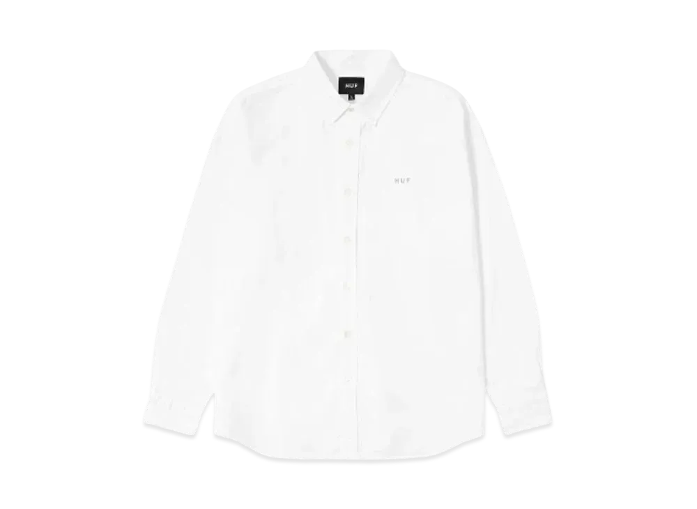 HUF OG Logo Pack Fall 24 Long Sleeve Shirt "White"