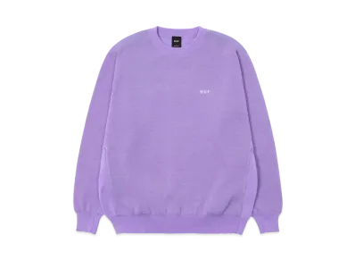 HUF OG Logo Pack Fall 24 Crew Sweater "Raisin"