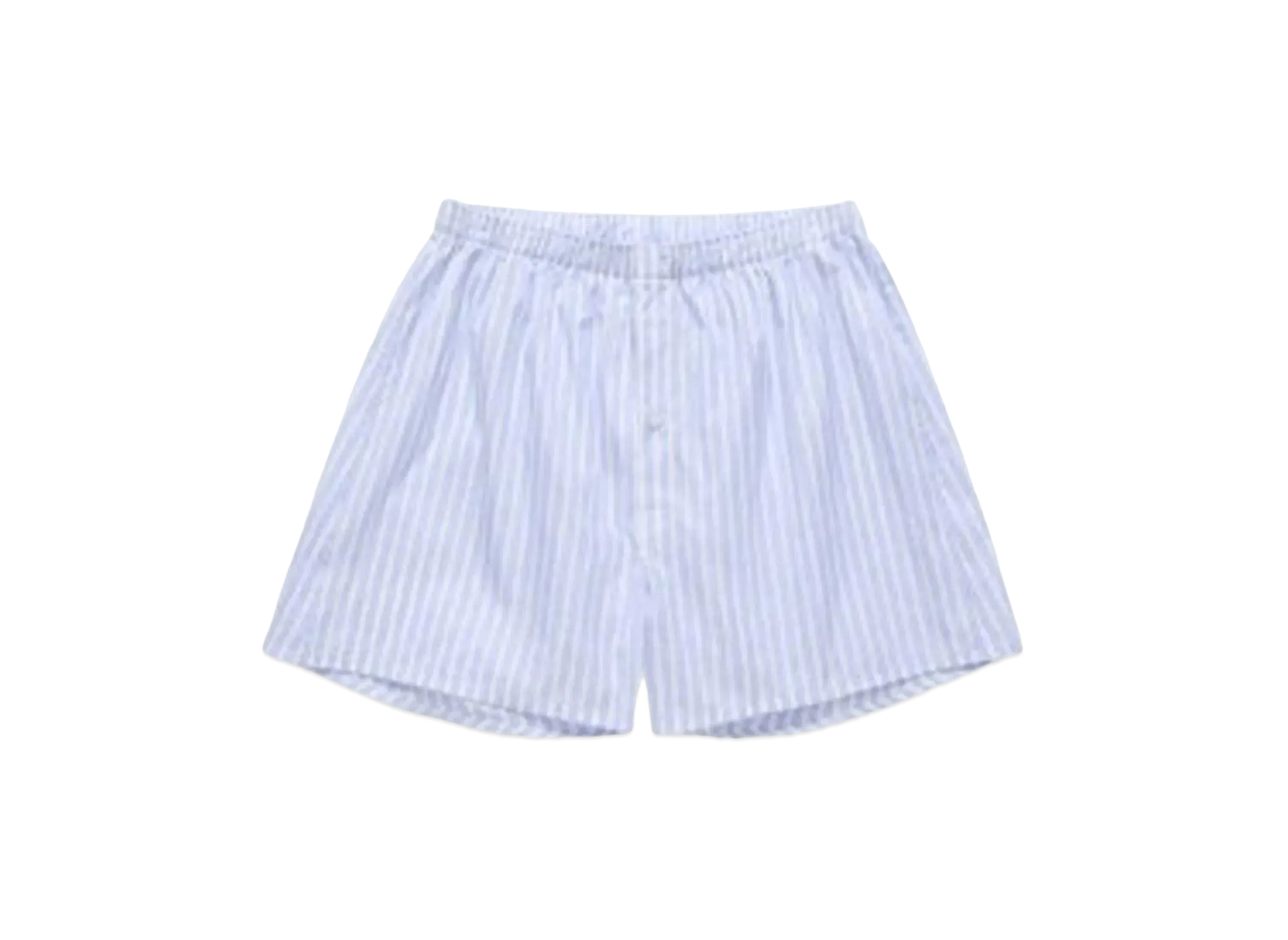JJJJound Poplin Boxer Short "White/Blue Stripes"