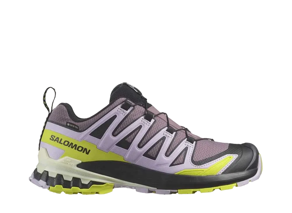 サロモン ウィメンズ XA プロ 3D V9 ゴアテックス "ムーンスケープ/オーキッドペタル/サルファースプリング"