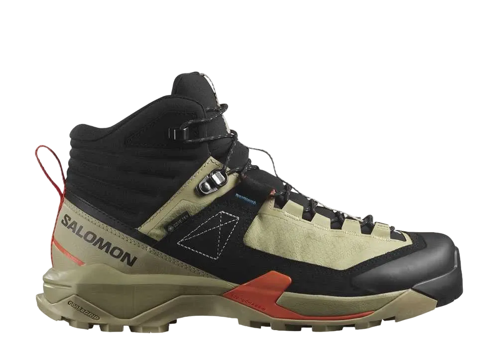 Salomon X Ultra Alpine Mid GORE-TEX "Sponge/Black/Red Orange"