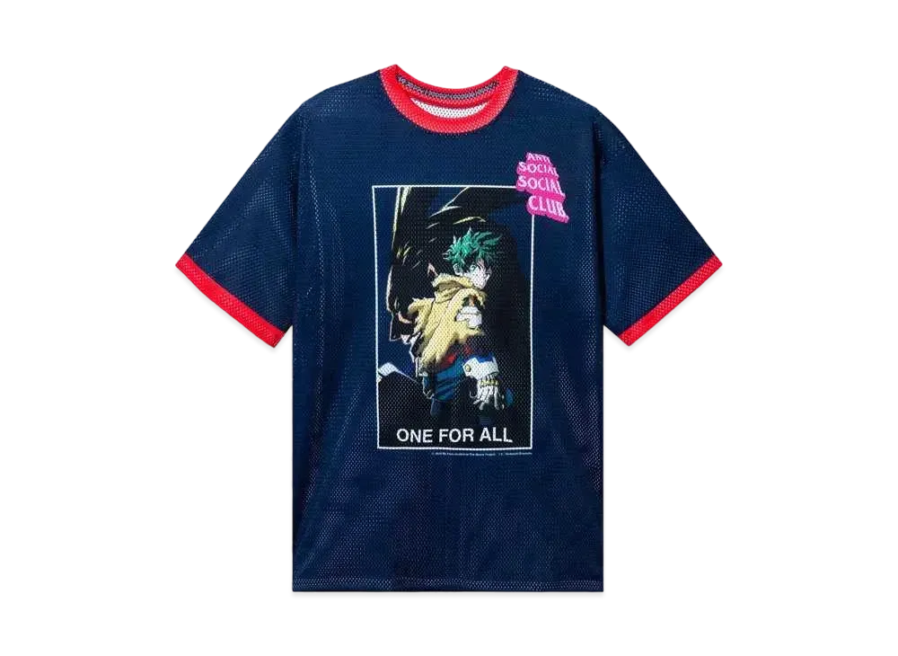 ANTI SOCIAL SOCIAL CLUB x MY HERO ACADEMIA One For All Jersey "Blue"