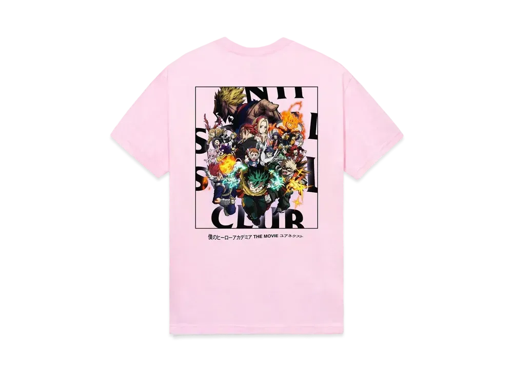 ANTI SOCIAL SOCIAL CLUB x MY HERO ACADEMIA You're Next Tee "Candy Pink"
