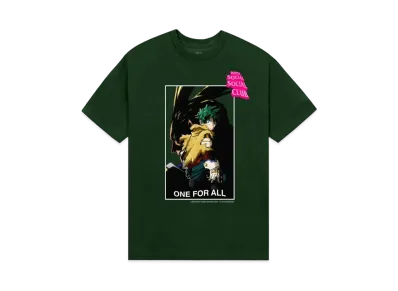 ANTI SOCIAL SOCIAL CLUB x MY HERO ACADEMIA One For All Tee "Forest Green"