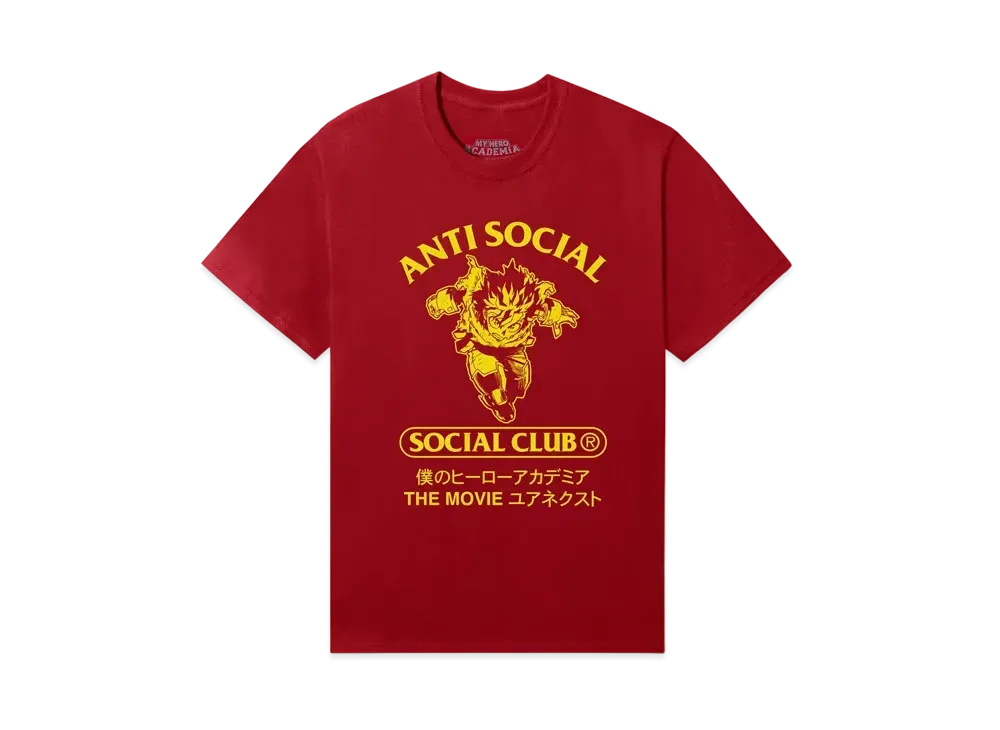 ANTI SOCIAL SOCIAL CLUB x MY HERO ACADEMIA Class 1-A Tee "Red"