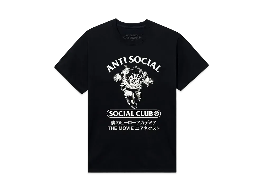 ANTI SOCIAL SOCIAL CLUB x MY HERO ACADEMIA Class 1-A Tee "Black"