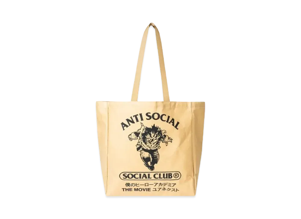 ANTI SOCIAL SOCIAL CLUB x MY HERO ACADEMIA Class 1-A Tote Bag "Harvest Tan"