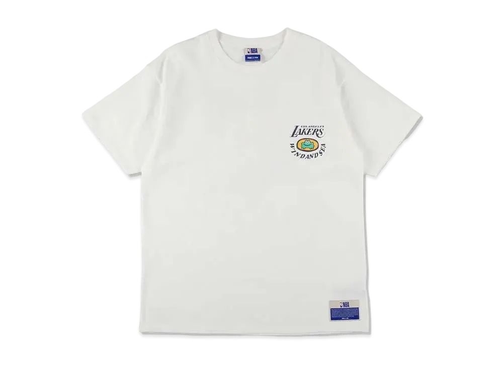 WIND AND SEA x NBA CHAMPIONS x PARAPPA THE RAPPER Lakers Tee "White"