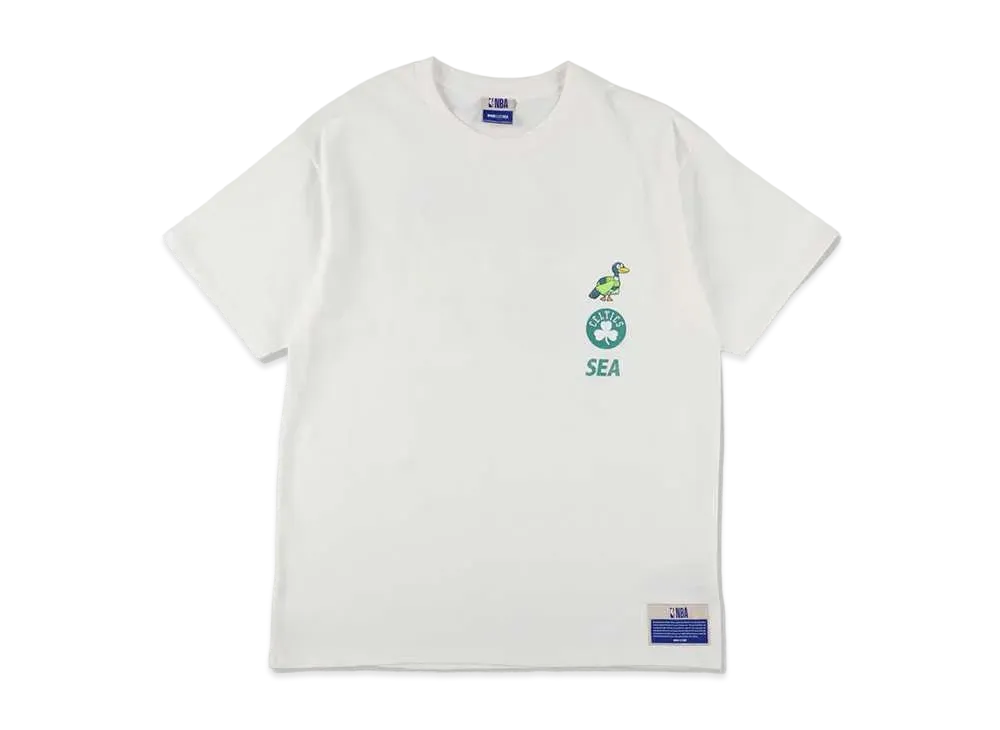 WIND AND SEA x NBA CHAMPIONS x PARAPPA THE RAPPER Celtics Tee "White"