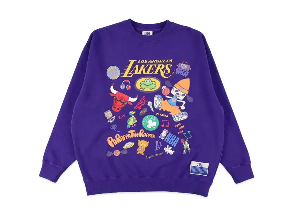 WIND AND SEA x NBA CHAMPIONS x PARAPPA THE RAPPER Sweat "Navy"