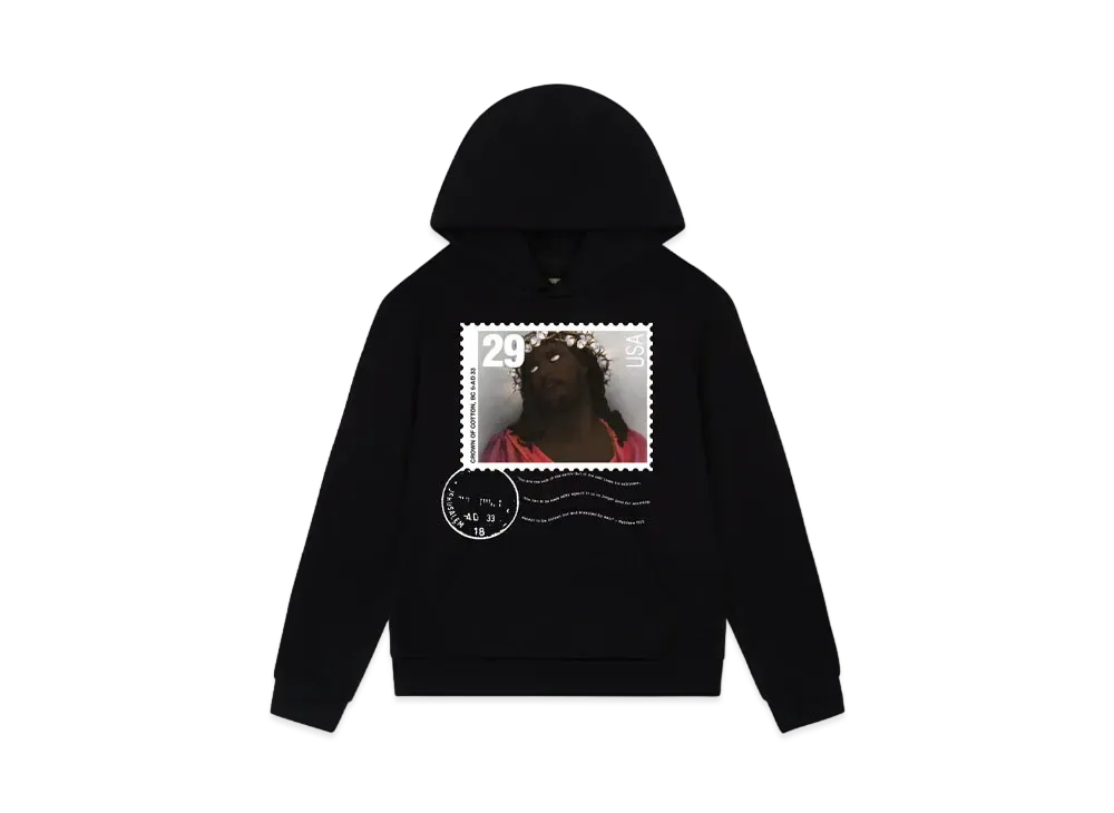 DENIM TEARS Crown of Cotton Stamp Hoodie "Black"