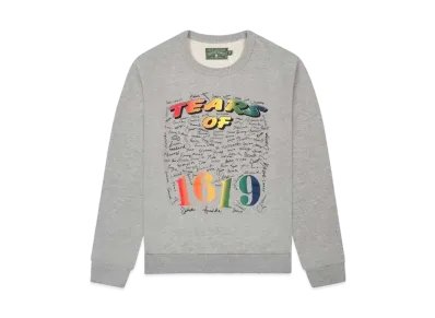 DENIM TEARS Class of 1619 Crewneck "Grey"