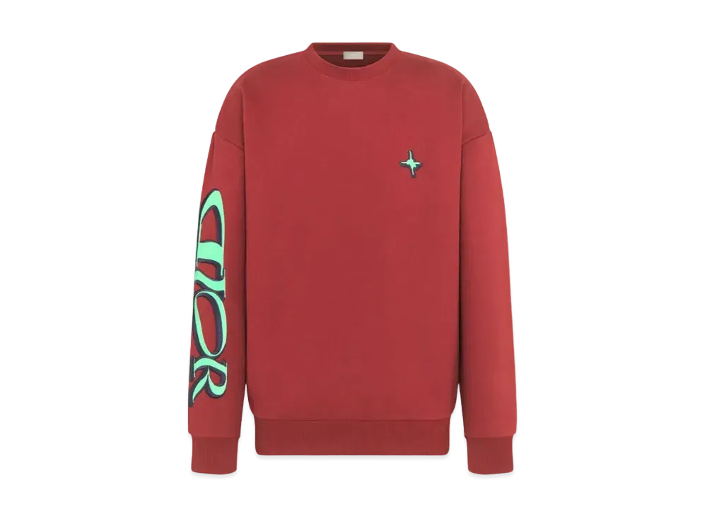 Dior x LEWIS HAMILTON Sweatshirt Cotton Fleece "Red"