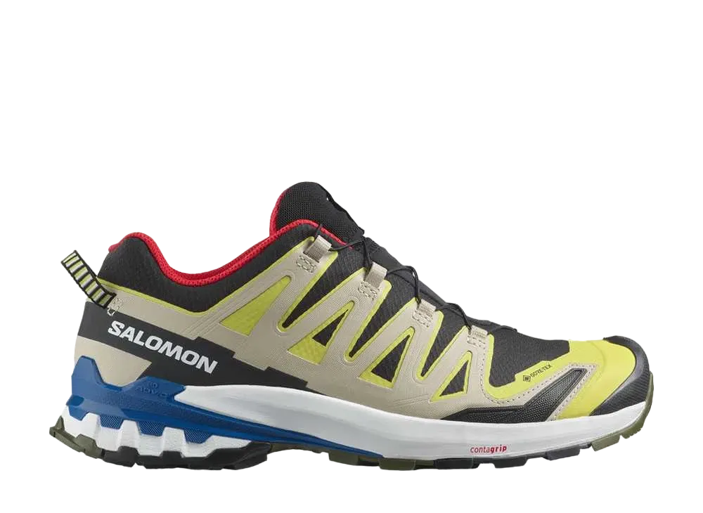 サロモン XA プロ 3D V9 ゴアテックス "ブラック/バターカップ/ラピスブルー"