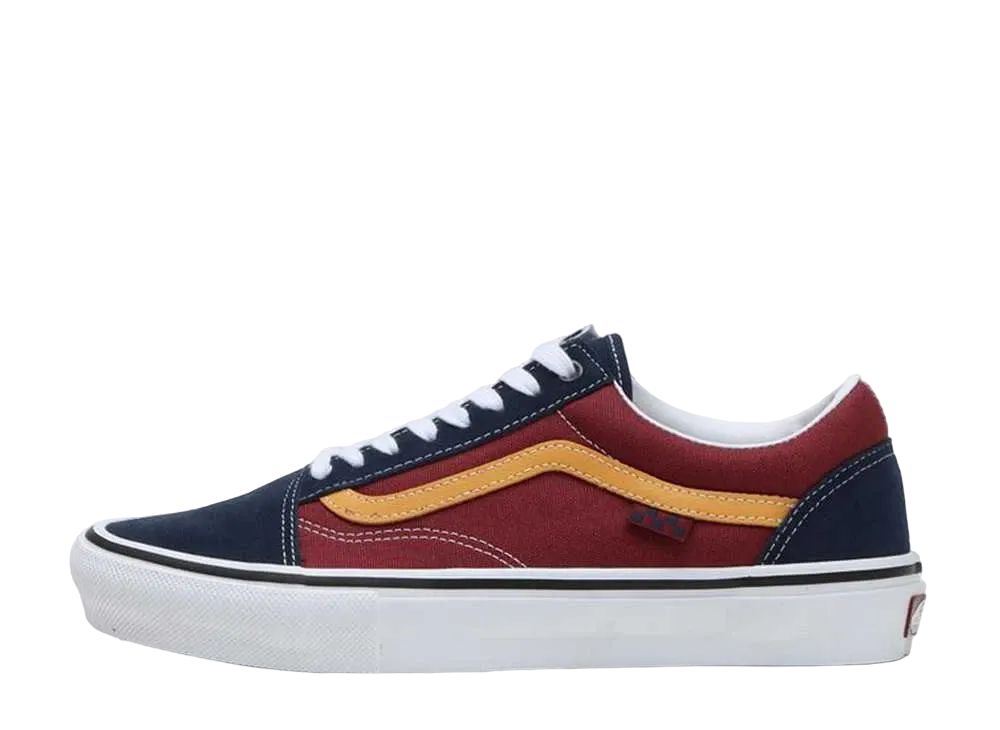 バンズ スケートオールドスクール "ネイビー/バーガンディ"