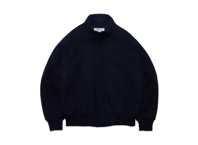 everyone x A.PRESSE Cashmere Padding Stand Rib Jacket "Navy"