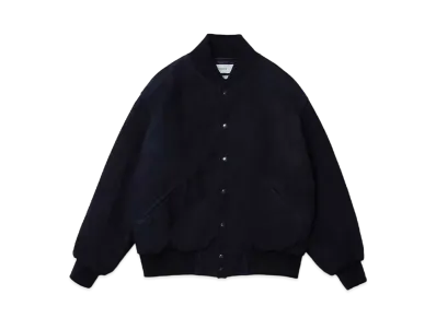 everyone x A.PRESSE Suede Award Jacket "Navy"