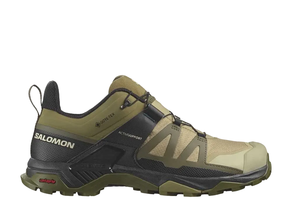 サロモン X ウルトラ4 ゴアテックス "スレートグリーン/オリーブナイト/ブラック"