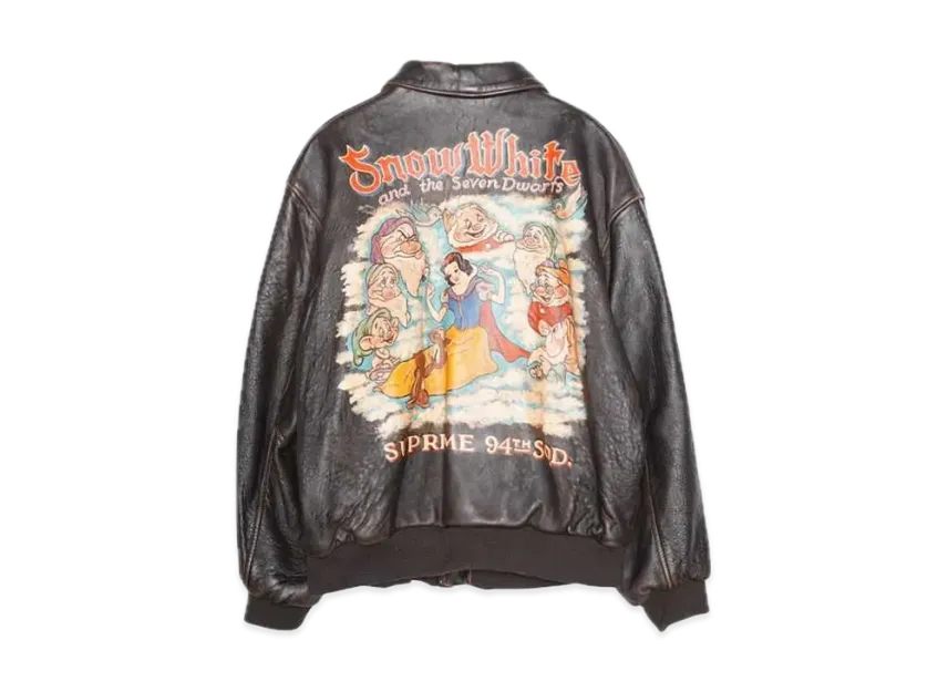 Supreme x Schott Snow White Hand-Painted Leather A2 Jacket Supreme x Schott Snow White Hand-Painted Leather A2 Jacket