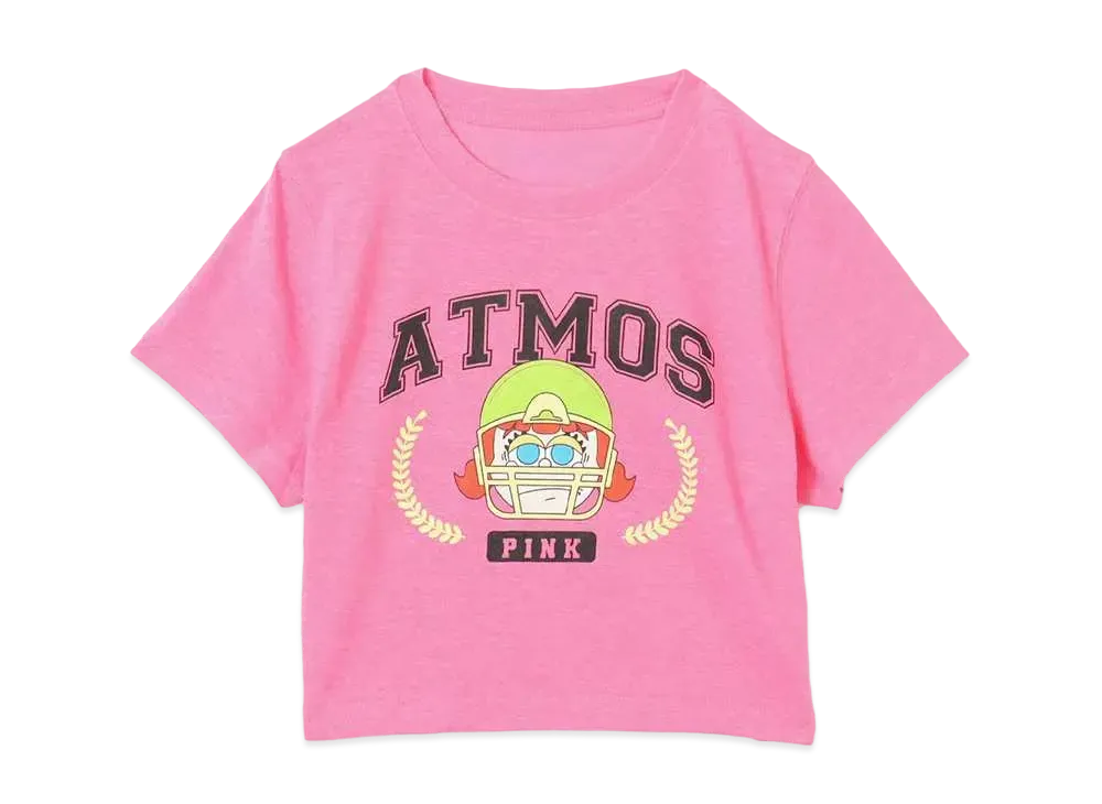 atmos pink x Lili Grumpy Cropped T-Shirt "Pink"