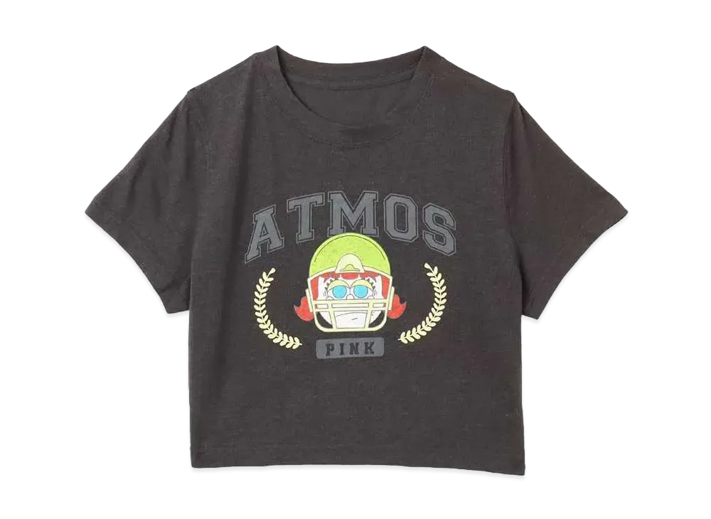 atmos pink x Lili Grumpy Cropped T-Shirt "Black"