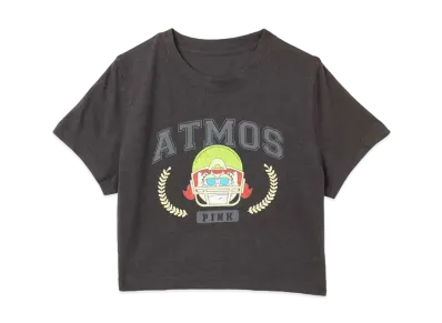 atmos pink x Lili Grumpy Cropped T-Shirt "Black"