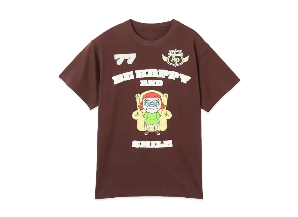 atmos pink x Lili Grumpy T-Shirt "Brown"