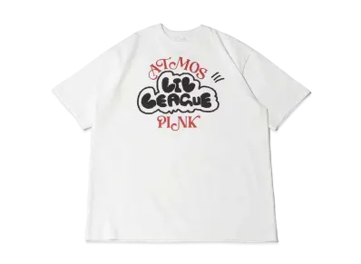 atmos pink x Lil League Newly Written Logo T-Shirt "White"