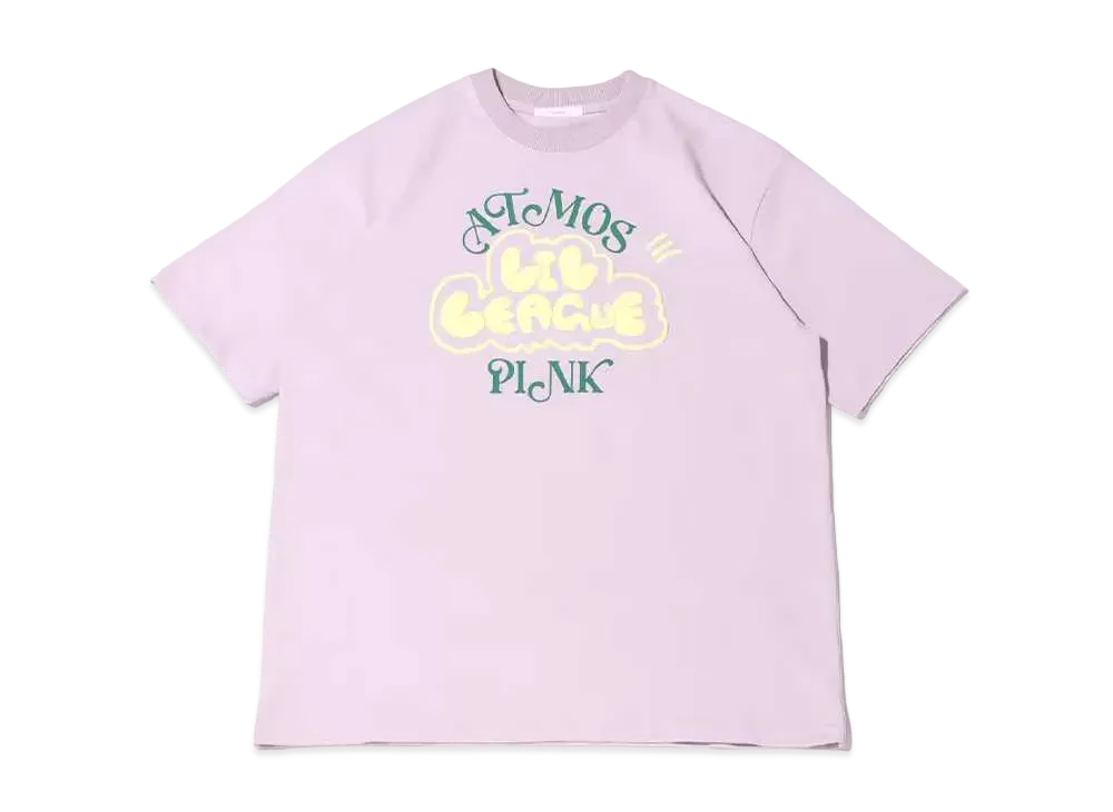 atmos pink x Lil League Newly Written Logo T-Shirt "Pink"