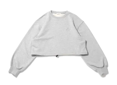 atmos pink Rhinestone Short Sweat Tops "Gray"