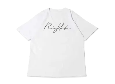 atmos pink x Riehata Logo Big T-Shirt "White"