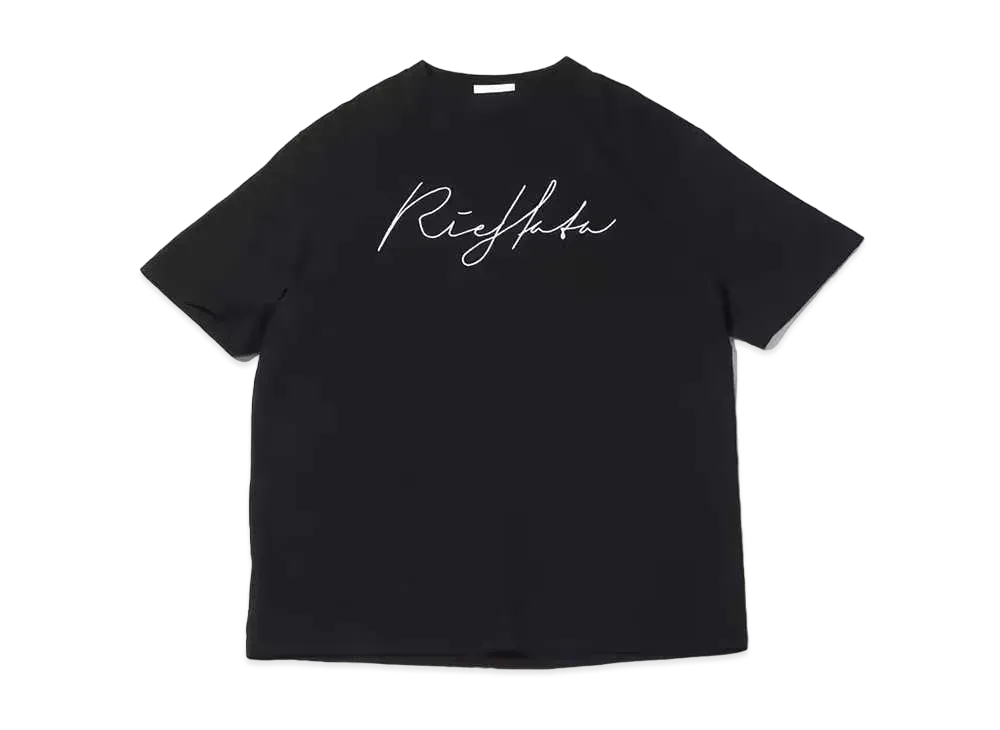 atmos pink x Riehata Logo Big T-Shirt "Black"