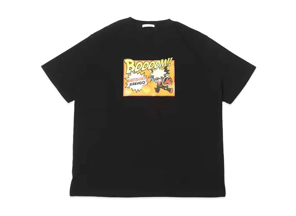 atmos pink x My Hero Academia T-Shirt Bakugo Katsuki "Black"