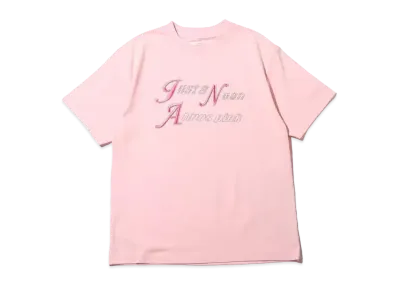 atmos pink x Just A Noon Rhinestone Logo T-Shirt "Pink"