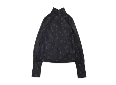 atmos pink Allover Pattern See-Through Tops "Black"