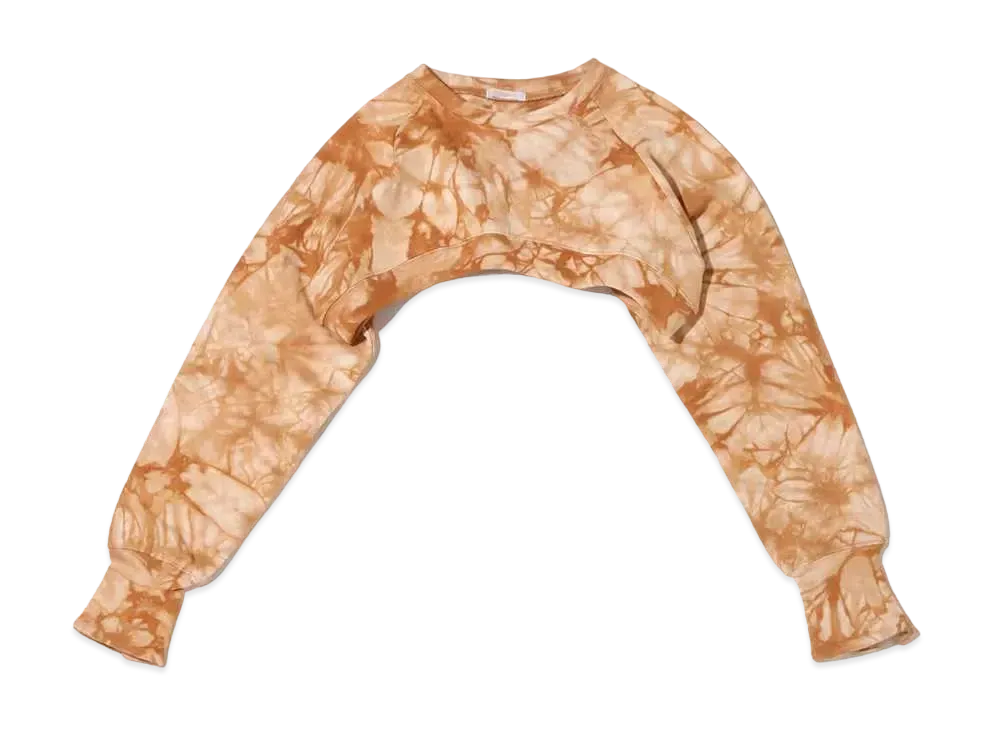 atmos pink Tie Dye Short Round Tops "Brown"