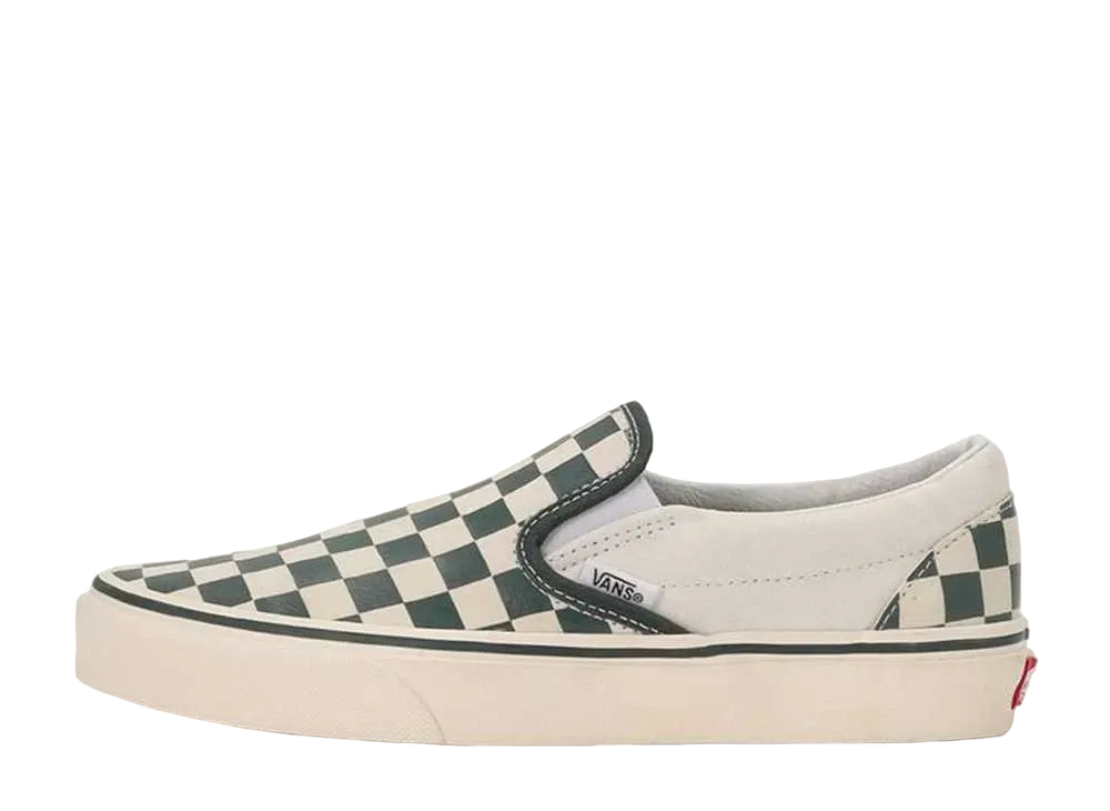バンズ クラシック スリッポン "チェックグリーン/トゥルー ホワイト"