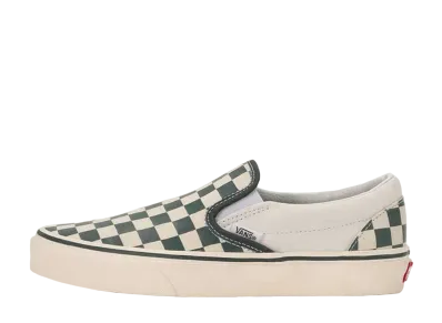 Vans Clasic Slip-on "Check Green/True White"