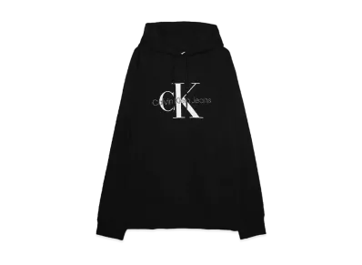 Calvin Klein Jeans A- LS REL MONOLOGO HD (FLEECE) " CK BLACK"