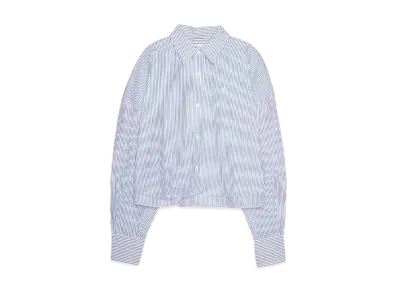 Calvin Klein Jeans A-CROPPED FASHION SHIRT "CHAMBRAY BLUE / WHITE STRIPE"